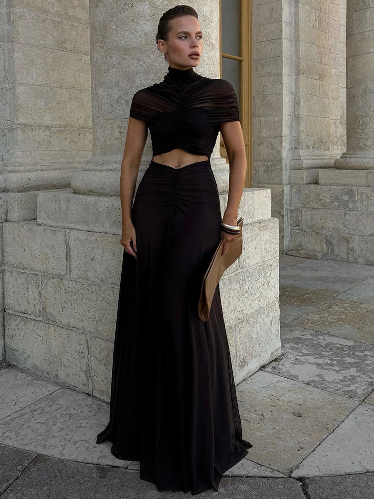 Mozision Hollow Out Bodycon Mini Dress Party Ready
