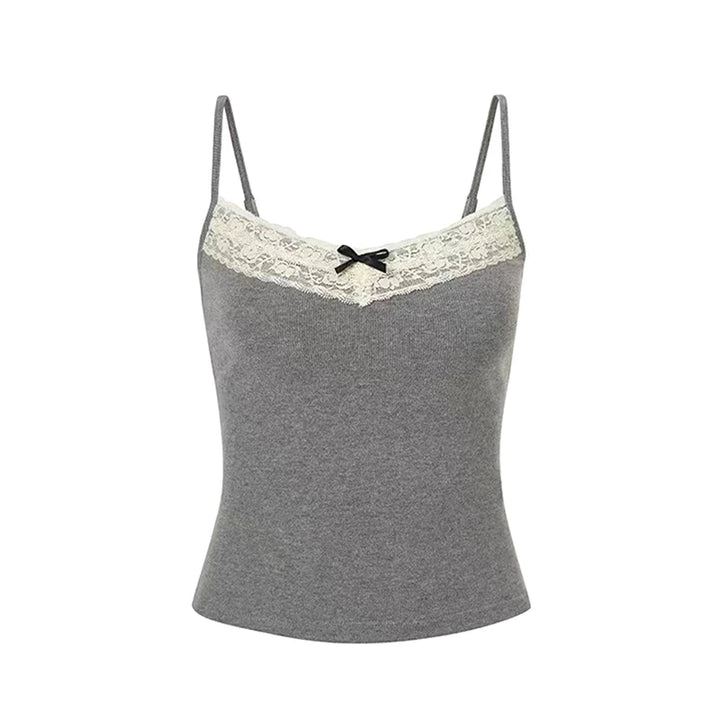 Luxury White Women Knit Lace Camisole Exclusive