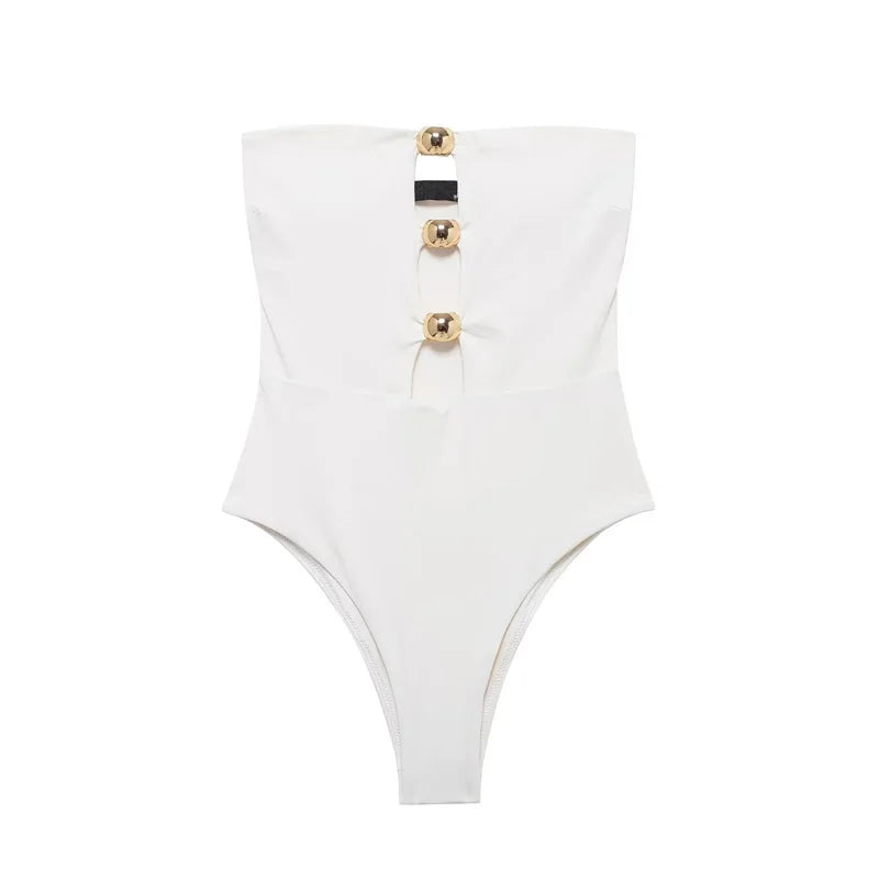 Black Off Shoulder Bodysuit For Women