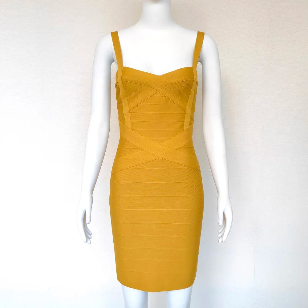 Beaukey Royal Blue Knit Bandage Dress Signature