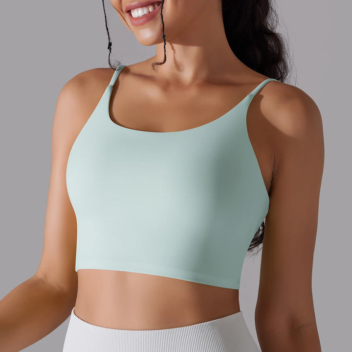 Women Yoga Bra Sports Underwear Soft Running Quick DryTank Top Fitness Gym Padded Bralette Shockproof Bra Beautiful Back