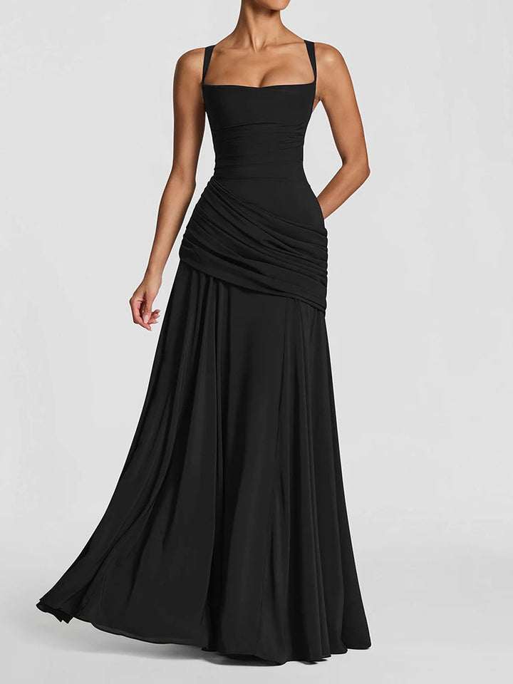 Mozision Strapless Backless Sexy Maxi Dress Women