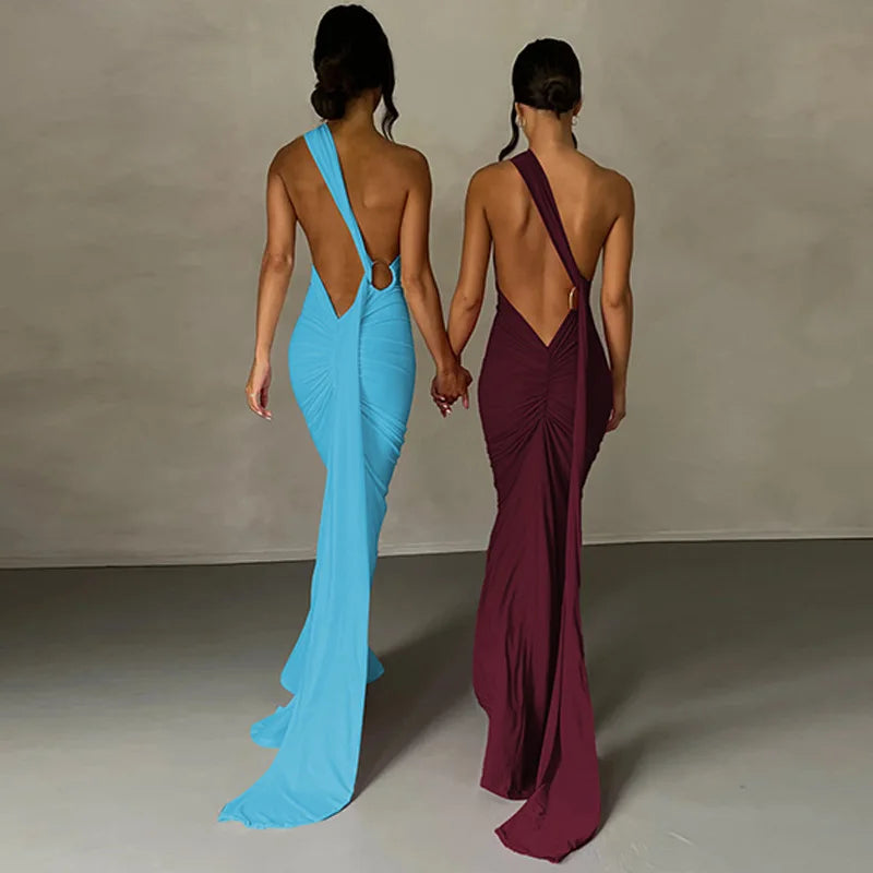 Todoblack Neon Y2K Signature Bodycon Maxi Dress