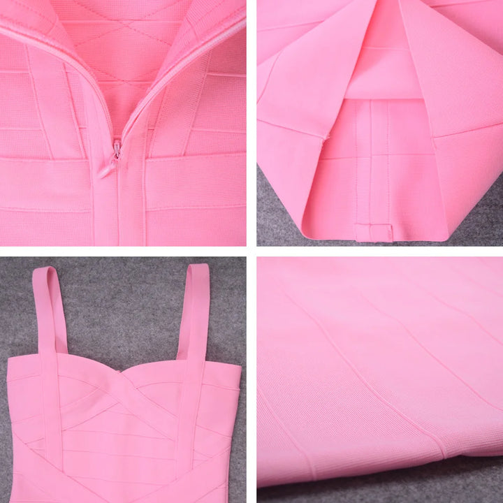 Beaukey Luxury Vintage Midi Bodycon Dress Limited