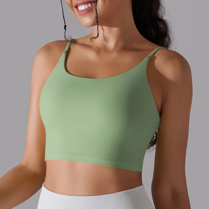 Women Yoga Bra Sports Underwear Soft Running Quick DryTank Top Fitness Gym Padded Bralette Shockproof Bra Beautiful Back