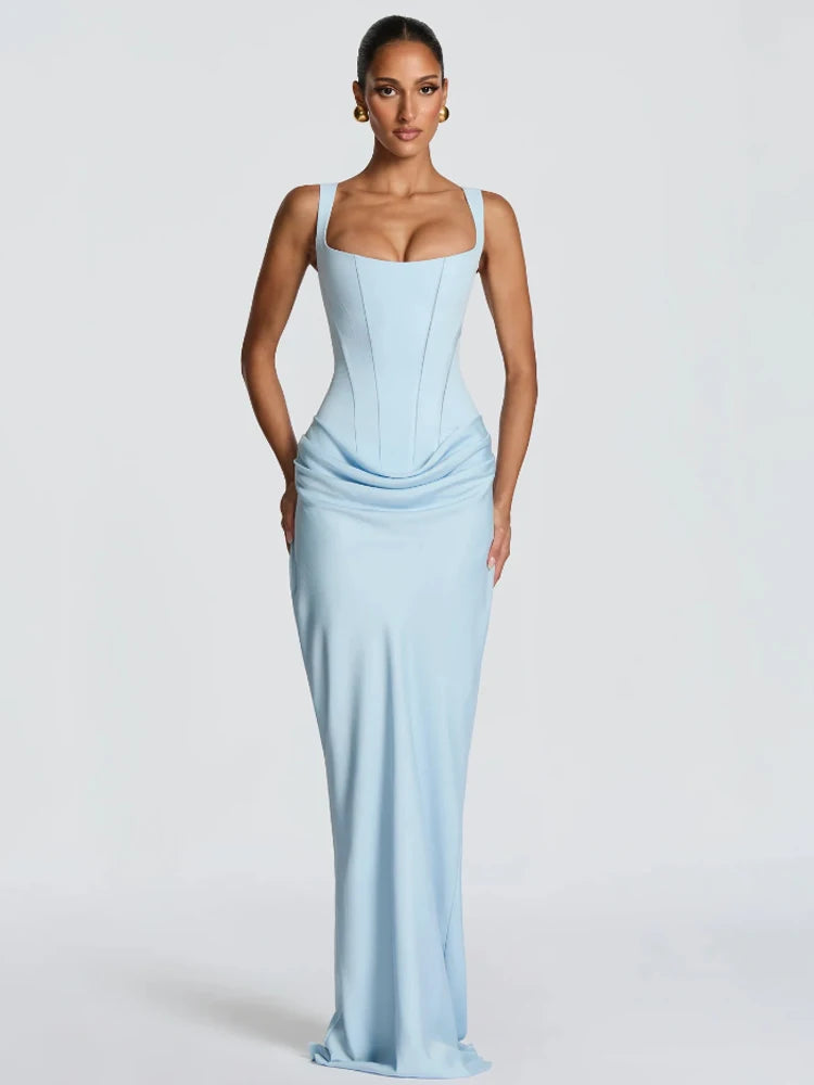 Green Satin Mermaid Dress One Shoulder Cutout