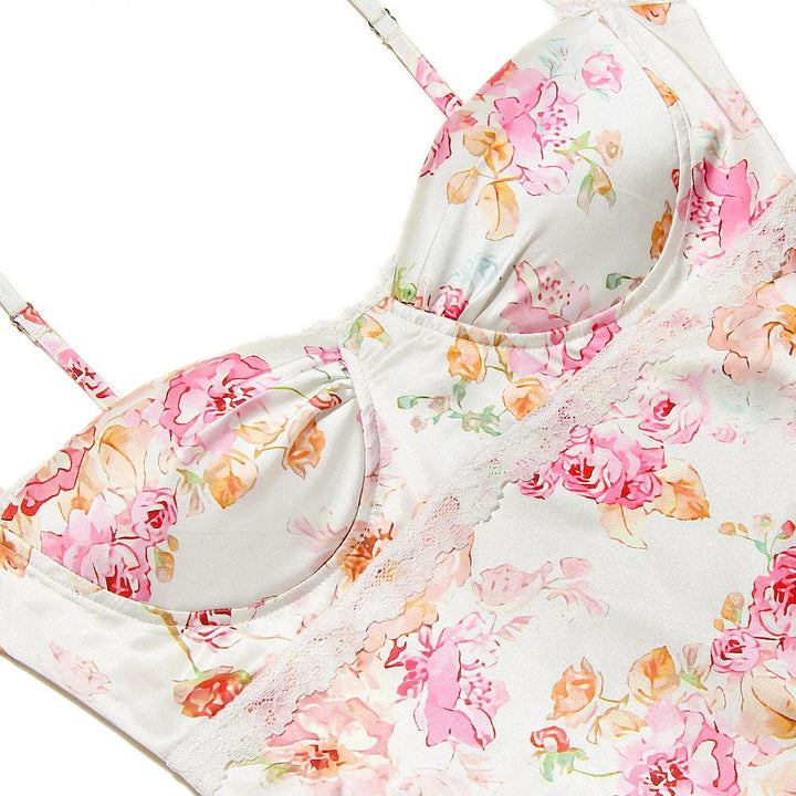 Elegant Floral Maxi Dress With Empire Waist