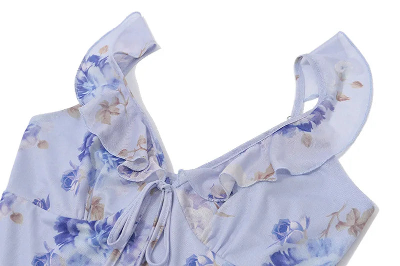 Exclusive Cryptographic Floral Maxi Dress With