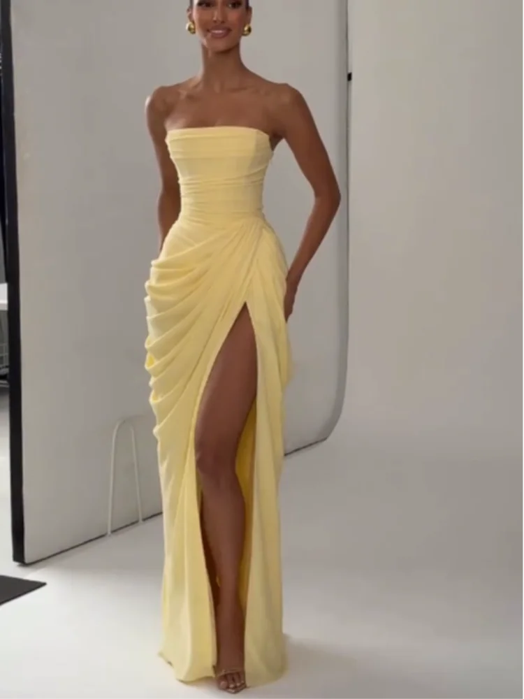 Green Satin Mermaid Dress One Shoulder Cutout