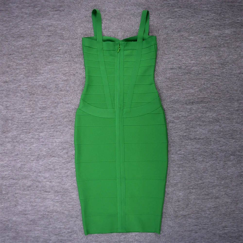 Beaukey Luxury Vintage Midi Bodycon Dress Limited