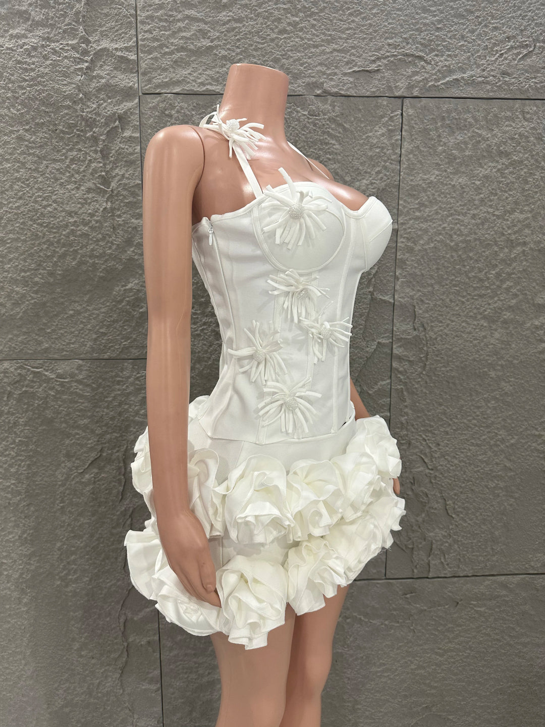 Signature Red Rose Floral Strapless Bandage