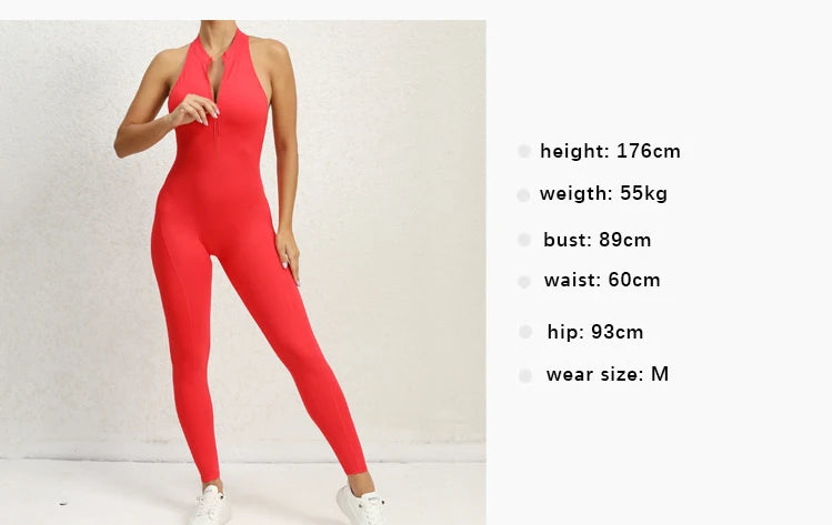 Stylish Sleeveless Hollow Jumpsuit For Gym And