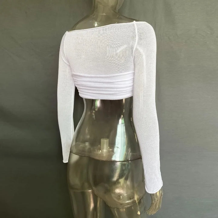 Tornova Mesh Bodysuit With Exquisite Twist Back