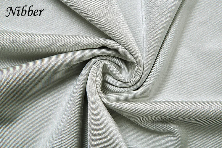 Elegant Nibber Ruched Diagonal Dress With Floor