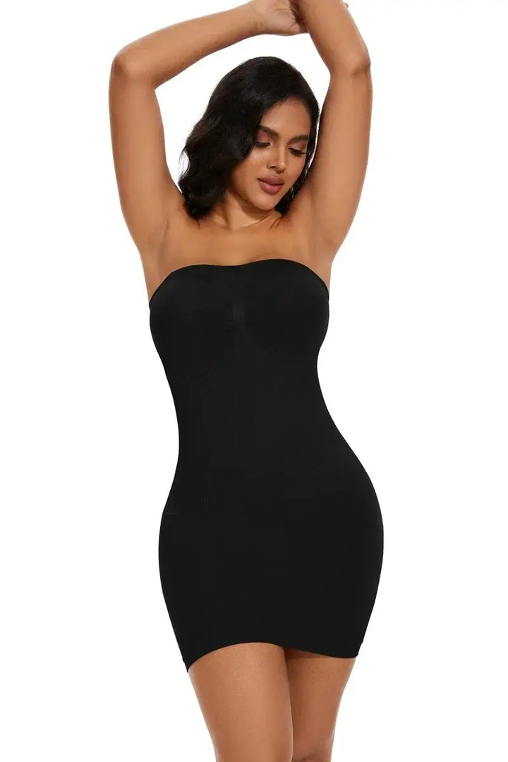 Off Shoulder Compression Body Shaper Dress For Women