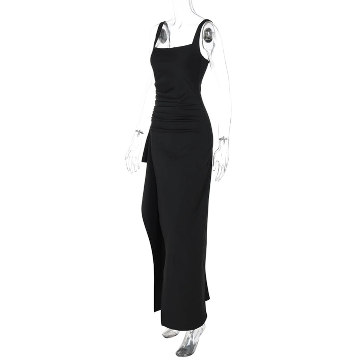 Elegant Stretchy Spring 2025 Knit Maxi Dress