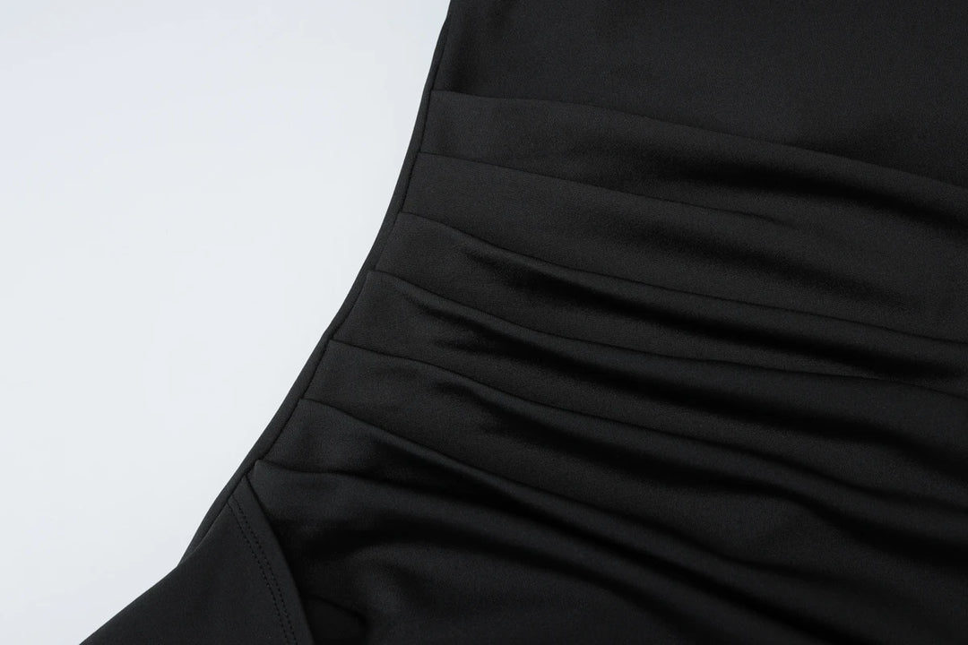 Elegant Stretchy Spring 2025 Knit Maxi Dress