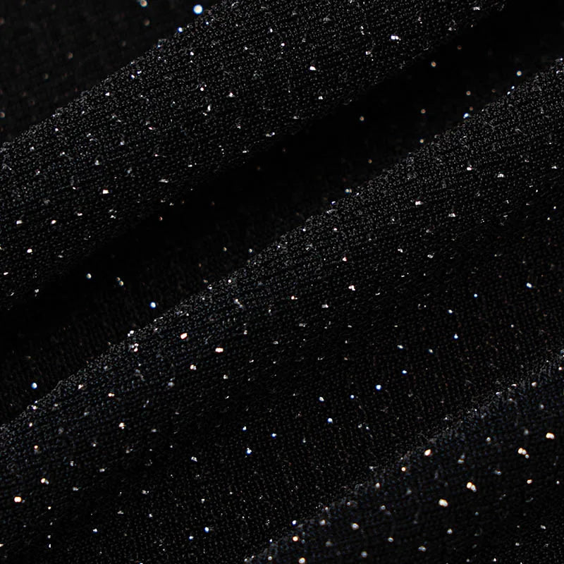 Exquisite Black Slim Knit Jumpsuit For Fall