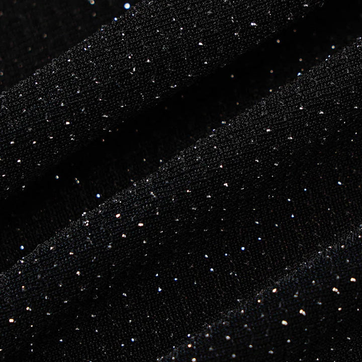 Exquisite Black Slim Knit Jumpsuit For Fall