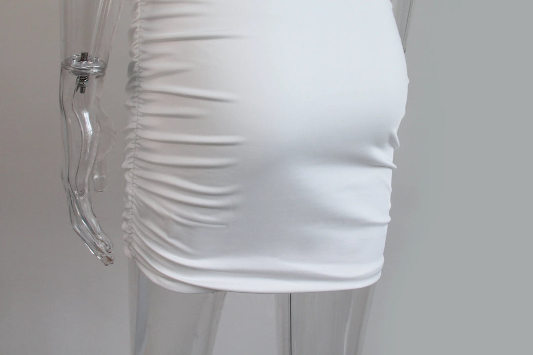 TiLeewon Signature Fine Knit White Bodycon