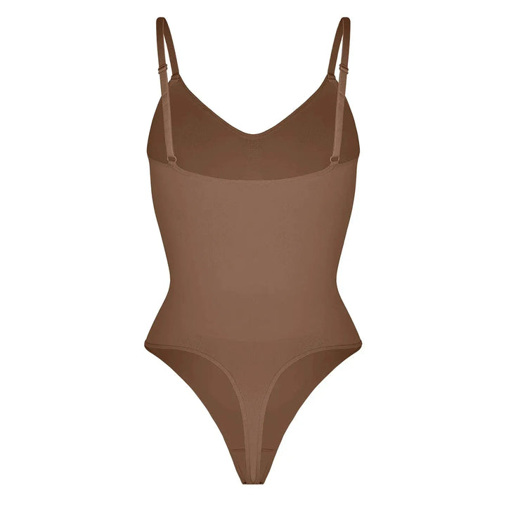 Seamless Thong Bodysuit for Women Slimming Shapewear