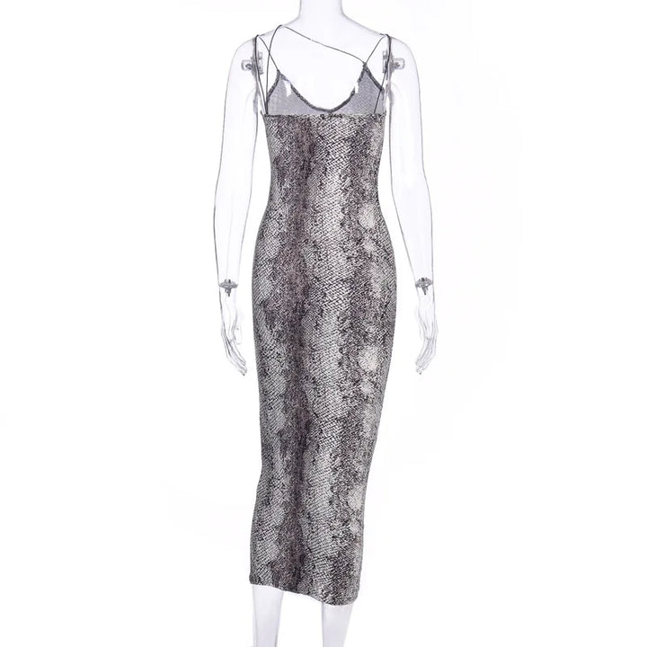 Stunning Leopard Print Bodycon Midi Dress For