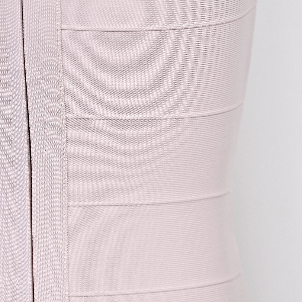 Luxury Signature Knit Plunge Dress For Elegant