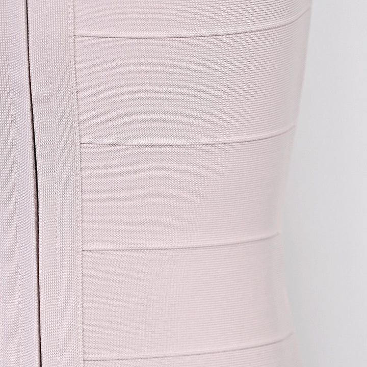 Luxury Signature Knit Plunge Dress For Elegant