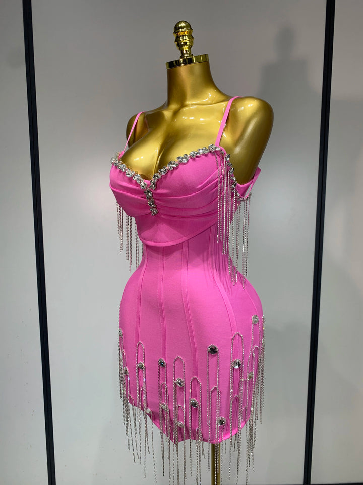 Backless Spaghetti Strap Bodycon Dress For Evening
