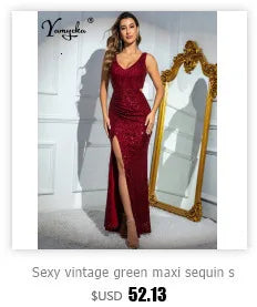 Luxury Black Backless Bodycon Evening Dress