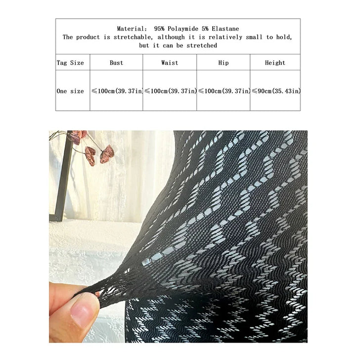 Women Sexy Fishnet Cover Up See Through Beachwear