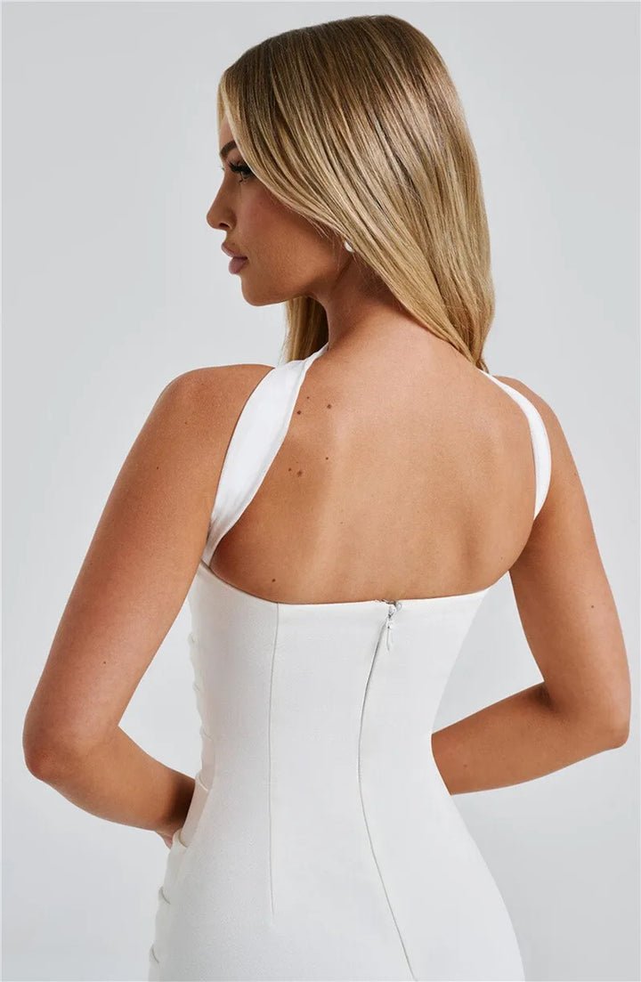 Mozision Premium Off Shoulder Backless Maxi