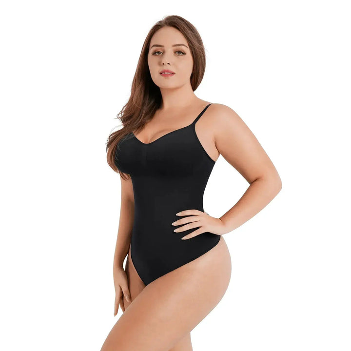 Seamless Thong Bodysuit for Women Slimming Shapewear