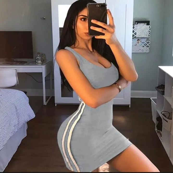 Sexy Women Summer Dress Bandage Bodycon Sleeveless Evening Party Club Short Mini Dress Fashion Women Clothes