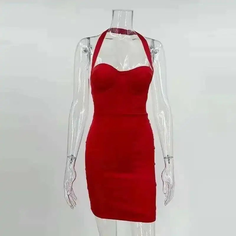 Giyu Black Glitter Strapless Bodycon Mini Dress