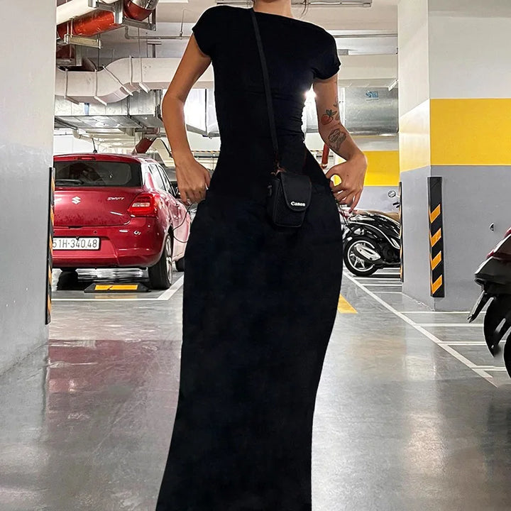 Signature Knit Long Dress Slim Fit Spring 2024