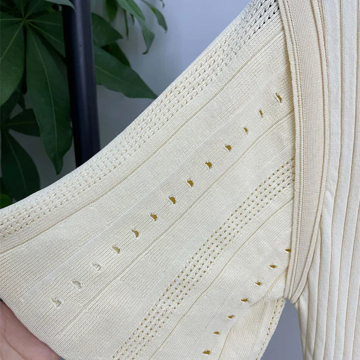 Charming Slim Mermaid Knit Dress For Elegant Summer Vibes