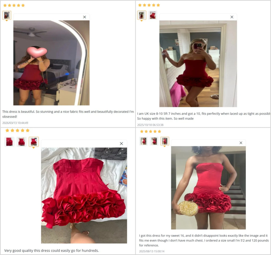 Vj Gochi Signature Red Holiday Cocktail Dress