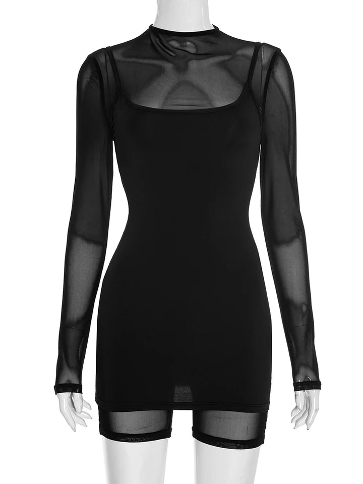 Weird Puss Sexy Romper Dress Strap Bodycon