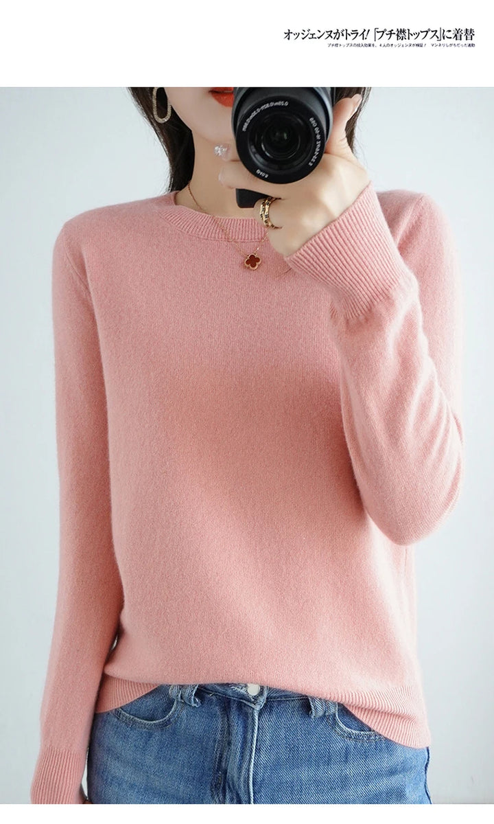 Exclusive Women 100 Pure Cashmere Crew Neck