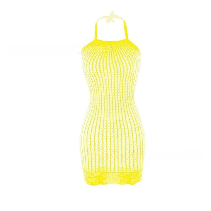 Sexy Fishnet Cover Up Dress Beachwear See Through