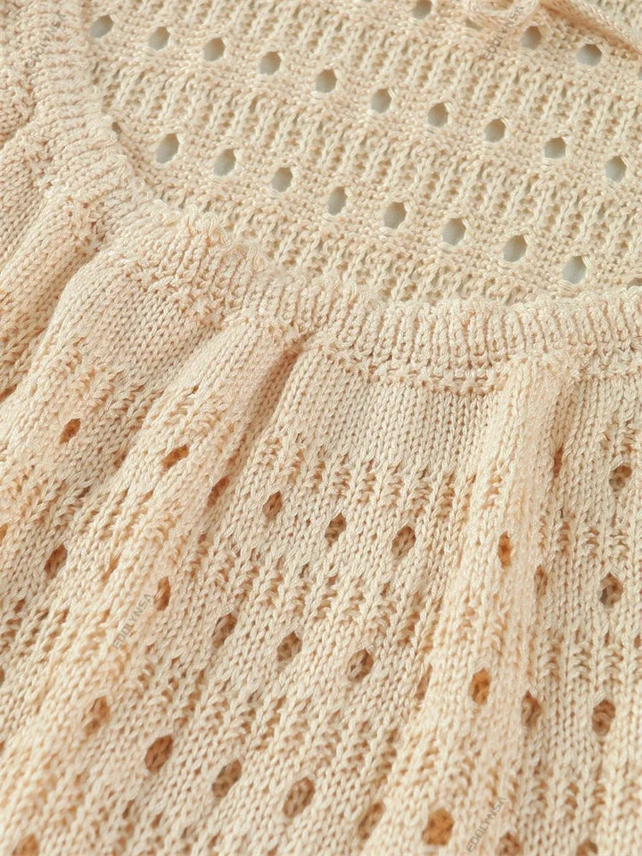 Luxury Edolynsa Knit Resort Maxi Dress With