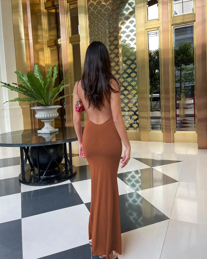 Lux Y2K Knit Maxi Dress Premium Fit