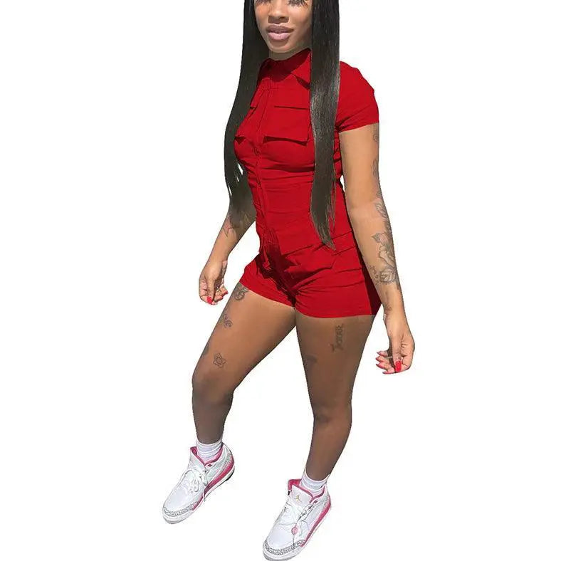 Red Bodycon Jumpsuit Elevate Style With All Day Comfort