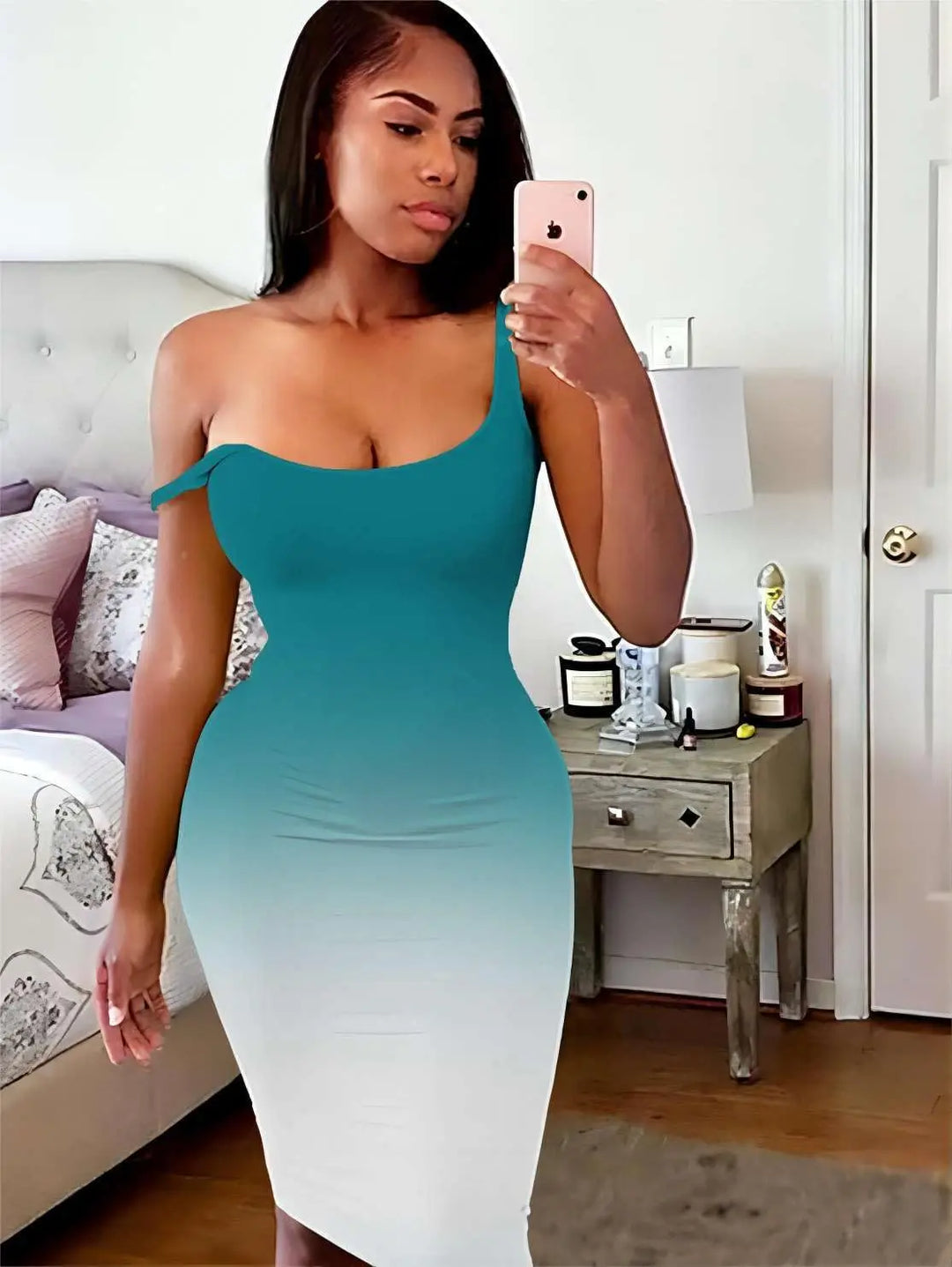 Ribbed Sheath Dress Elegant Spring and Summer Sleeveless Dress Women&