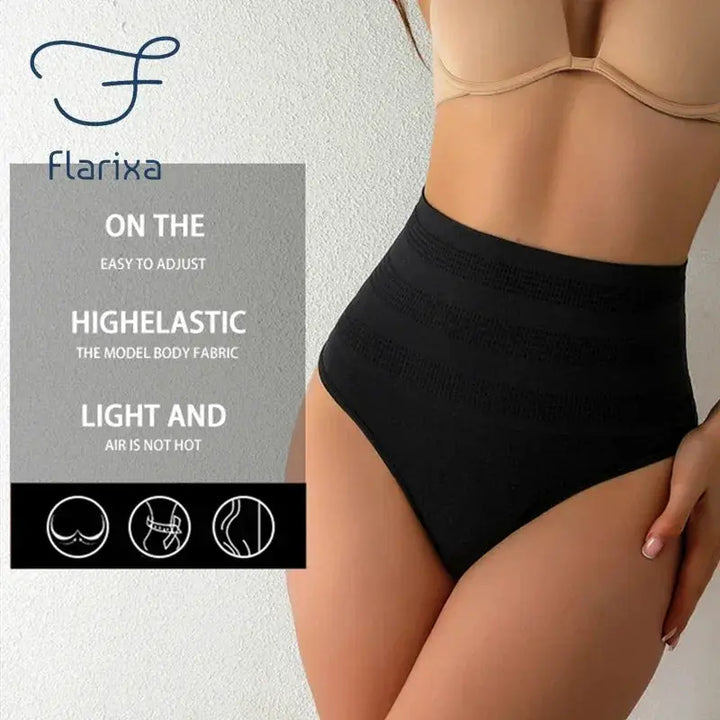 Flarixa Tummy Control Panties High Waist Belly Shaper