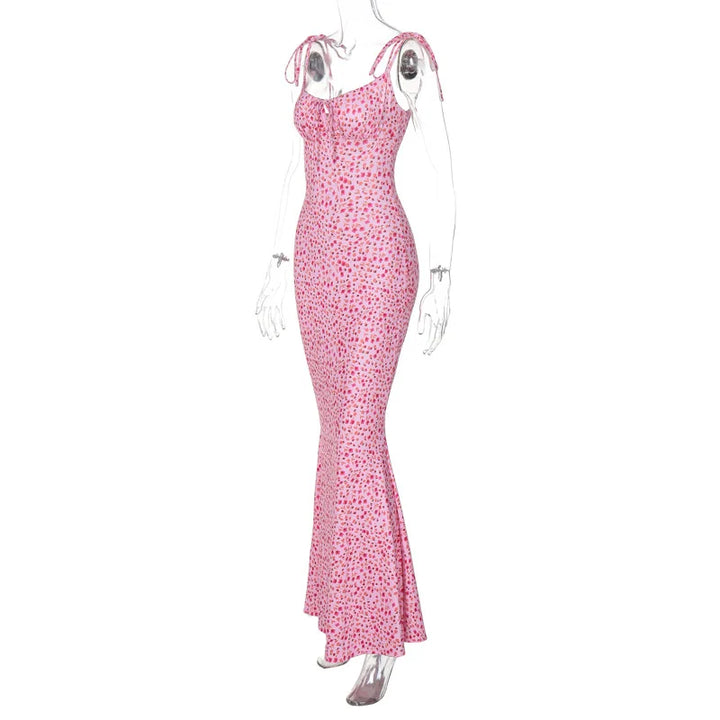 Hugcitar Floral Print Ankle Length Bodycon Long
