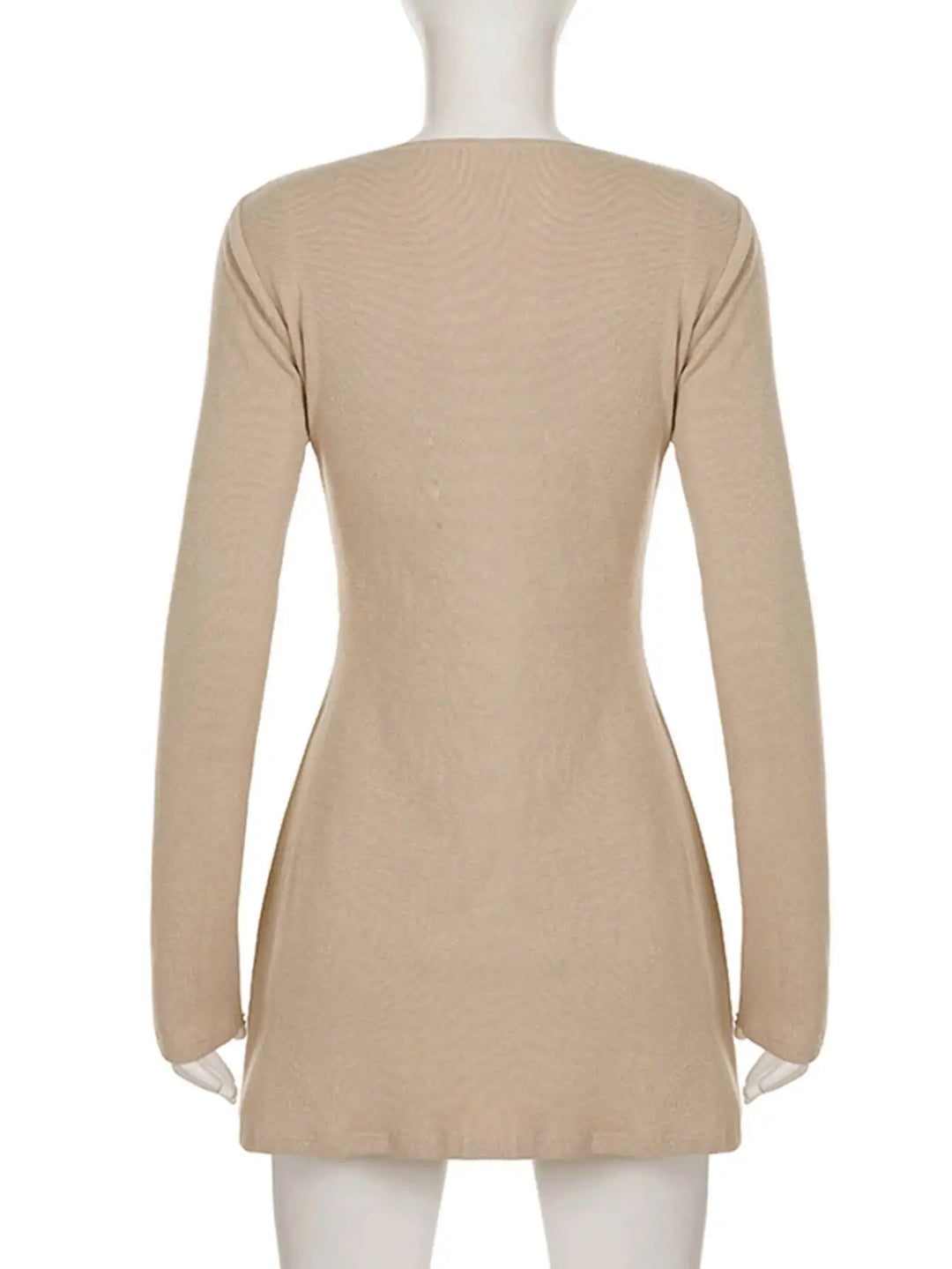 Luxury Black V Neck Mini Dress For Elegant