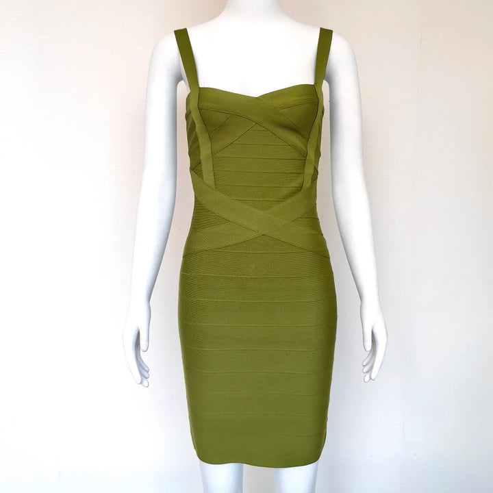 Beaukey Royal Blue Knit Bandage Dress Signature