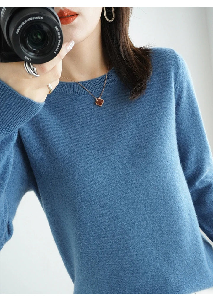 Exclusive Women 100 Pure Cashmere Crew Neck